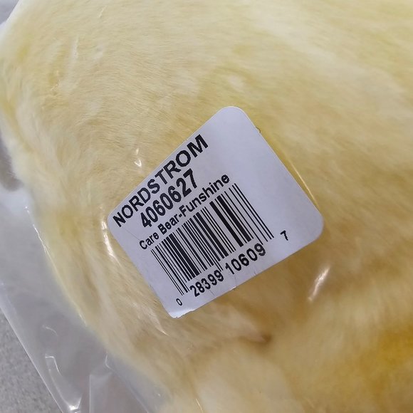 GUND Care Bears Funshine Bear Plush Stuffed Animal Nordstrom Sealed New 4060627 - Picture 8 of 9